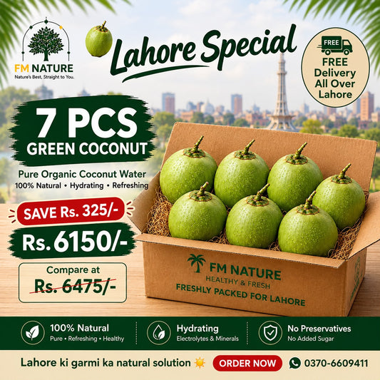Lahore Weekly Offer 7 PCS Green Coconut (Uncut)